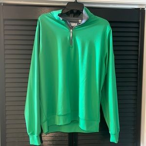 Carnoustie Golf Quarter Zip Pull Over Size Medium Green